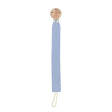 Load image into Gallery viewer, Playground 100% Cotton &amp; Beechwood Pacifier Clip - Choose your colour
