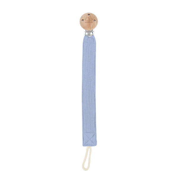 Playground 100% Cotton & Beechwood Pacifier Clip - Choose your colour