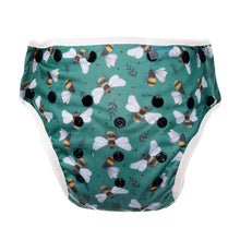 Load image into Gallery viewer, Bear &amp; Moo Swim Nappy - Bees &amp; Leaves
