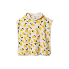 Load image into Gallery viewer, Nature Baby Organic Cotton Terry Poncho Towel - Lemon
