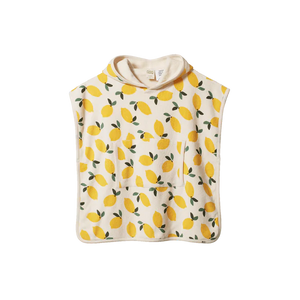 Nature Baby Organic Cotton Terry Poncho Towel - Lemon