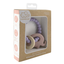 Load image into Gallery viewer, Playground Silicone Elephant Teether - Choose your colour
