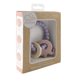 Playground Silicone Elephant Teether - Choose your colour
