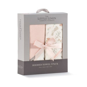 The Little Linen Hooded Towel 2 Pack - Harvest Bunny