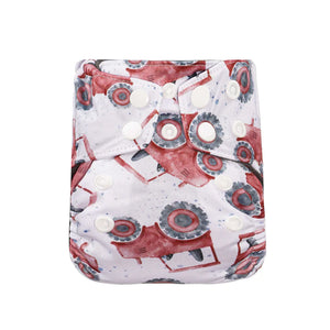 Bear & Moo Newborn Cloth Nappy - Little Red Tractor
