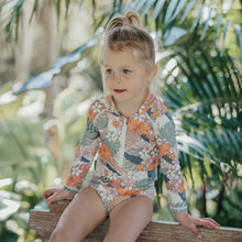 Load image into Gallery viewer, Crywolf Long Sleeve Swimsuit - Tropical Floral - 4 years only
