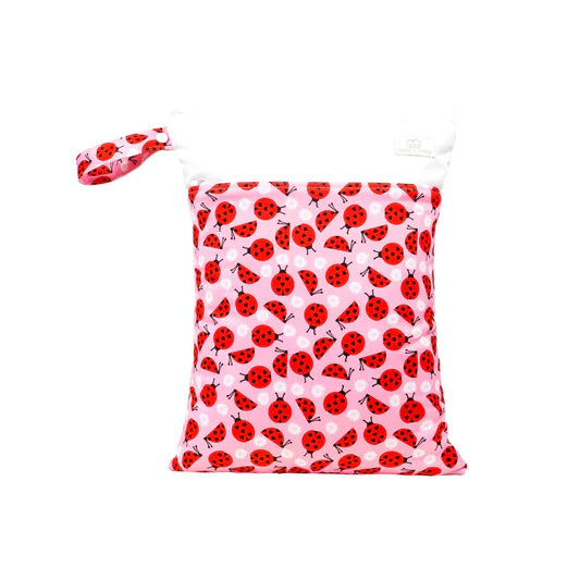 Bear & Moo Large Wet Bag - Love Bugs