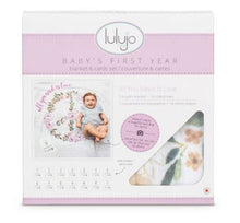 Load image into Gallery viewer, Lulujo Baby’s First Year Milestone Cards and Blanket Set - All You Need Is Love
