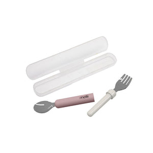 Melii Detachable Spoon & Fork - Luxe Pink + Ivory