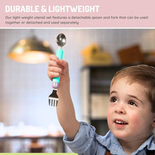 Load image into Gallery viewer, Melii Detachable Spoon &amp; Fork - Luxe Pink + Ivory
