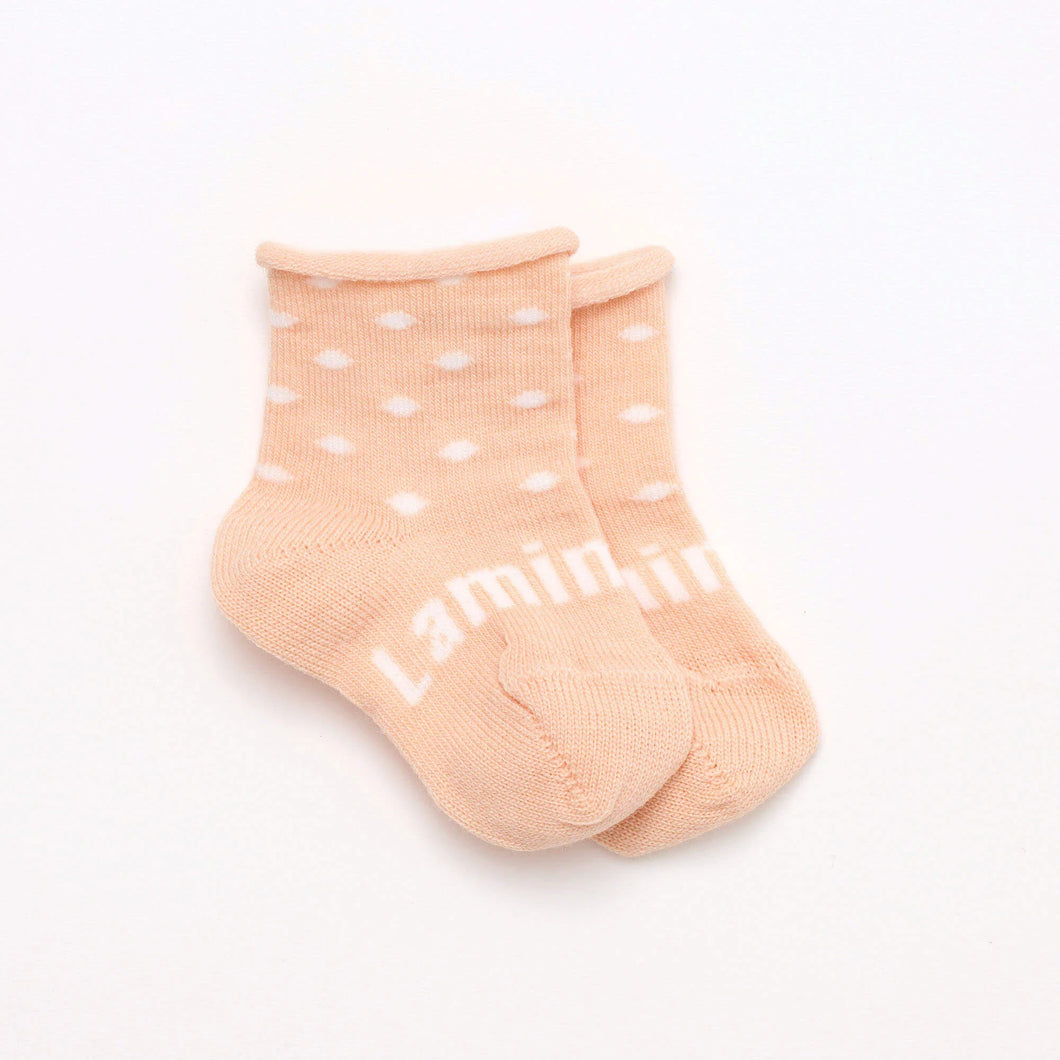 Lamington Merino Crew Length Socks - Lychee