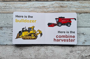 On The Farm Machines Board Book