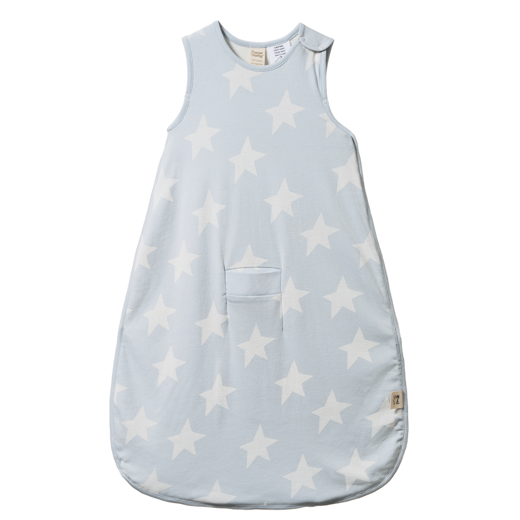 Nature Baby Organic Cotton Sleeping Bag - Magic Blue