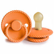 Frigg Latex Rope Pacifier 2 pack - Maple - Size 2 (6-18 months)