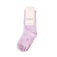 Load image into Gallery viewer, Woolbabe Merino &amp; Organic Cotton Sleepy Socks - Mauve
