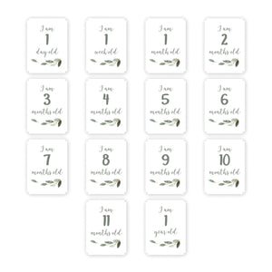Lulujo Baby’s First Year Milestone Cards and Blanket Set - All You Need Is Love