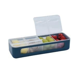 Melii 4 Compartment Snackle Box - Luxe Blue