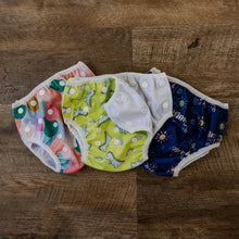 Load image into Gallery viewer, Bear &amp; Moo Swim Nappy - Mermaid Scales
