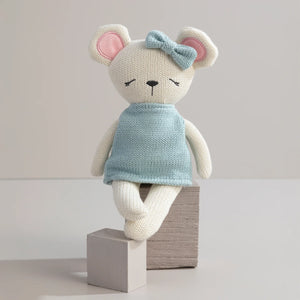 Living Textiles Knitted Animal Soft Toy - Molly the Mouse