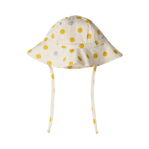 Nature Baby Crinkle Muslin Sunhat - Summer Polka Dot Print