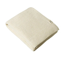 Load image into Gallery viewer, Nature Baby Merino Knit Cot Blanket - Natural
