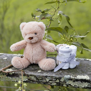 The Little Linen Company Plush Toy & Washers - Nectar Bear