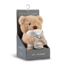 Load image into Gallery viewer, The Little Linen Company Plush Toy &amp; Washers - Nectar Bear
