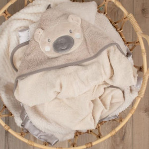 The Little Linen Character Hooded Towel - Nectar Bear