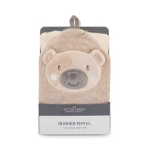 Load image into Gallery viewer, The Little Linen Character Hooded Towel - Nectar Bear
