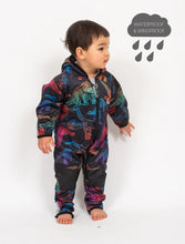 Load image into Gallery viewer, Therm All-Weather Fleece Onesie - Neon Dino
