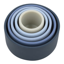 Load image into Gallery viewer, Playground Silicone Nesting Blocks - Multi Blue

