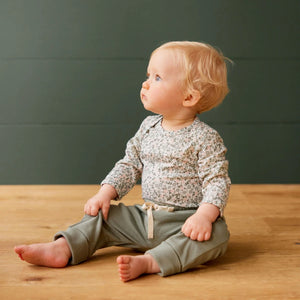 Nature Baby Drawstring Pants - Nettle