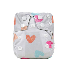 Load image into Gallery viewer, Bear &amp; Moo Newborn Cloth Nappy - Love Notes
