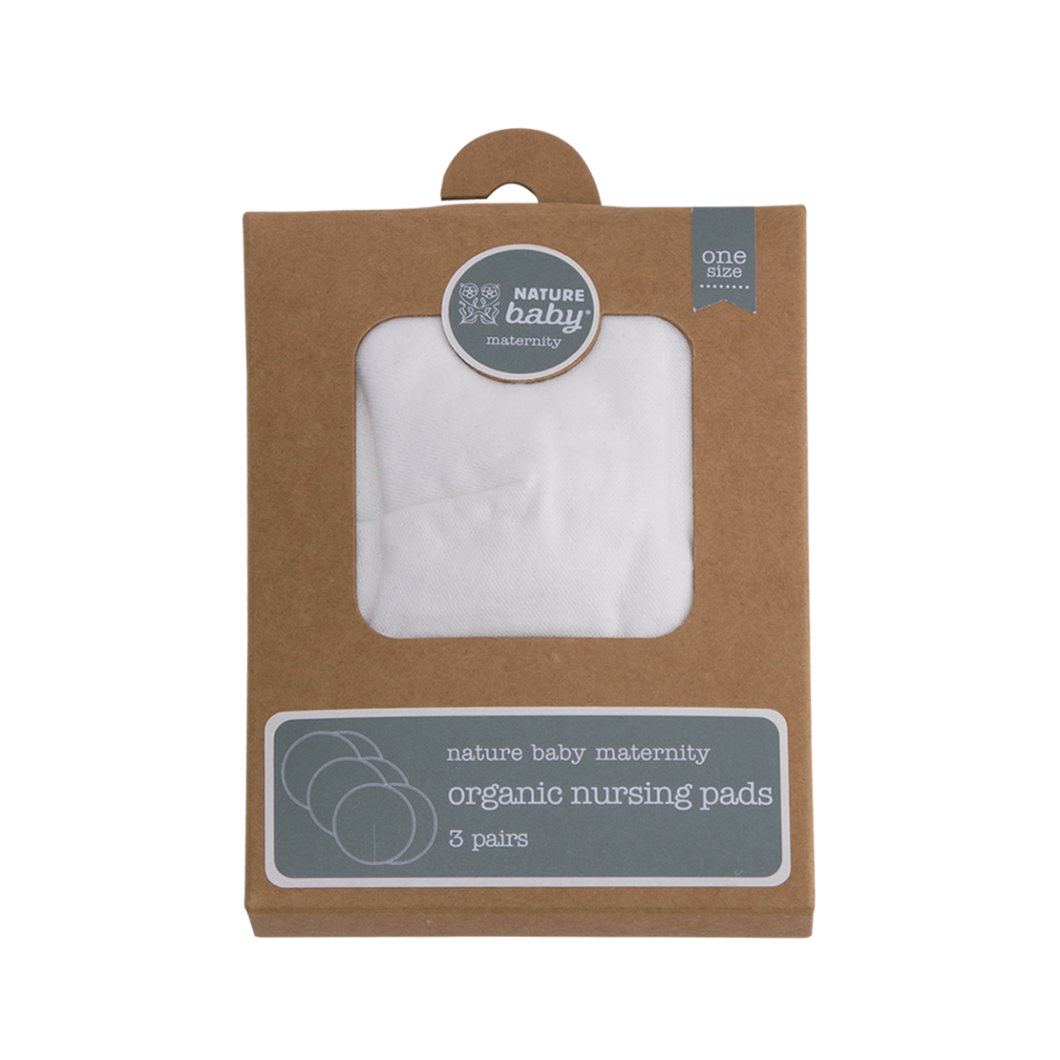 Nature Baby Organic Cotton & Bamboo Nursing Pads - 3 pack