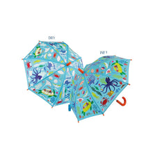 Load image into Gallery viewer, Floss &amp; Rock Colour Changing Umbrella - Ocean
