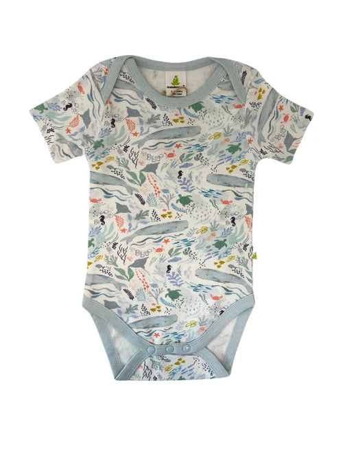 Imababy Short Sleeve Bodysuit - Ocean Life