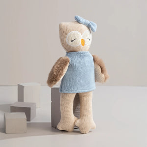 Living Textiles Knitted Animal Soft Toy - Ollie the Owl