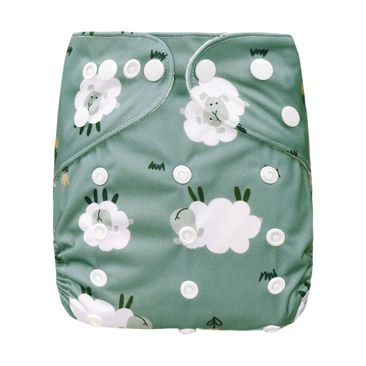 Bear & Moo Reusable OSFM Cloth Nappy - Paddock Grazing