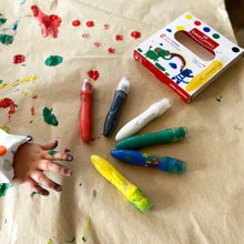 Load image into Gallery viewer, Faber-Castell Little Creatives Jumbo Washable Squeeze Paintbrushes 6 pack
