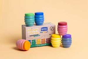 Honeysticks Natural Finger Paint - 6 Colours