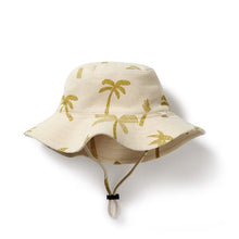 Load image into Gallery viewer, Wilson &amp; Frenchy Organic Sunhat - Palm Days 6-12mths
