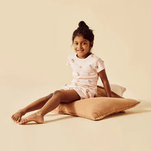 Load image into Gallery viewer, Wilson &amp; Frenchy Organic Pointelle Short Sleeved Pyjamas - Peaches
