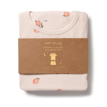 Load image into Gallery viewer, Wilson &amp; Frenchy Organic Pointelle Short Sleeved Pyjamas - Peaches
