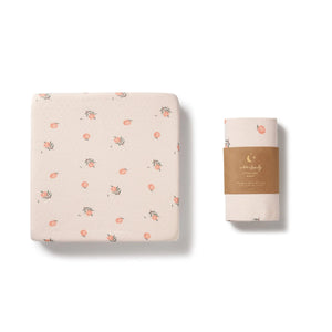 Wilson & Frenchy Pointelle Organic Cot Sheet - Peaches