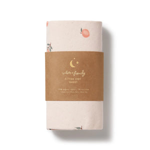 Wilson & Frenchy Pointelle Organic Cot Sheet - Peaches