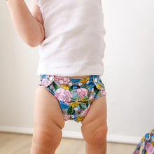 Load image into Gallery viewer, Bear &amp; Moo Reusable OSFM Cloth Nappy - Peony Blooms
