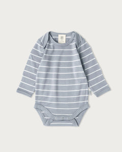 Babu Merino Bodysuit - Periwinkle Stripe