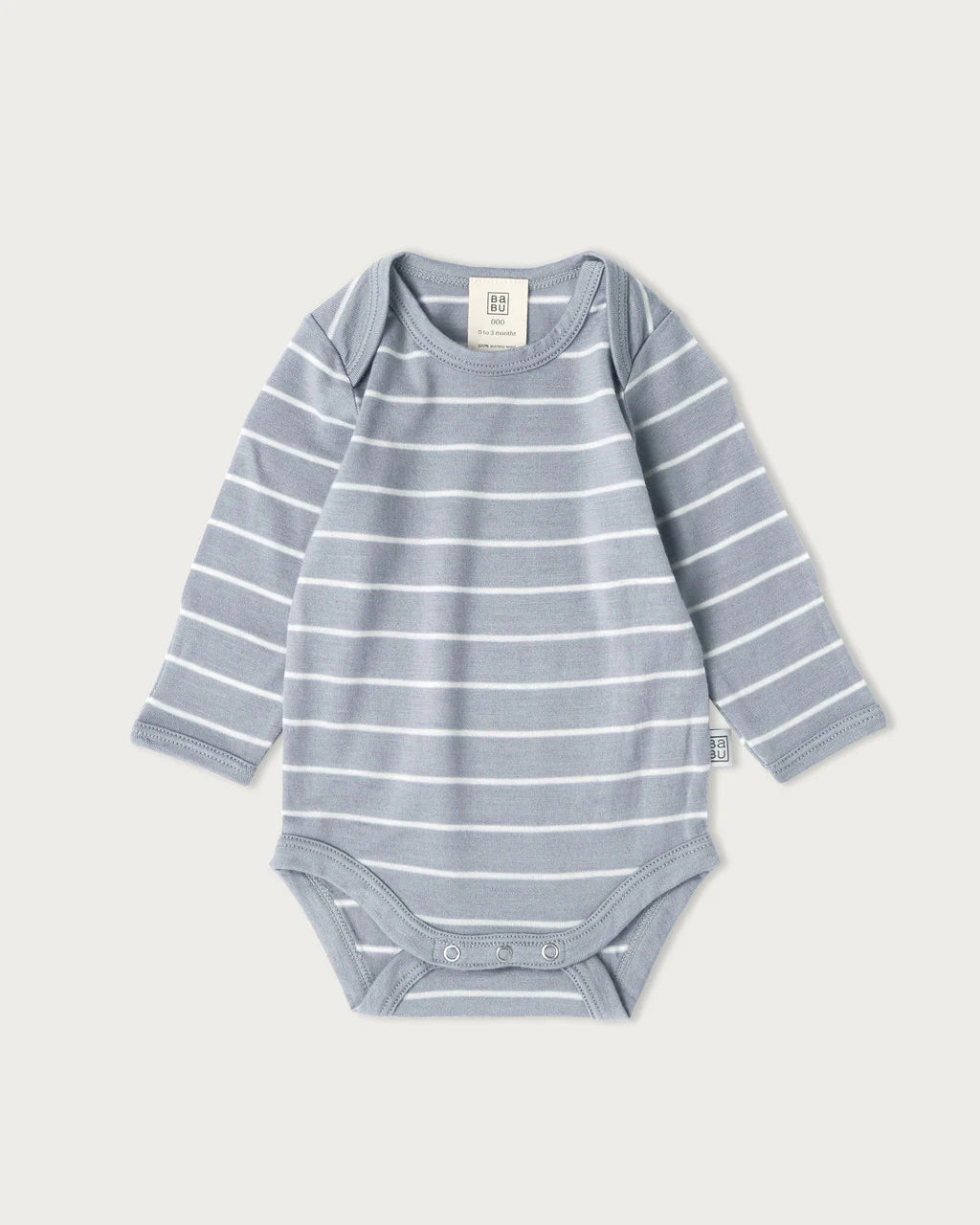 Babu Merino Bodysuit - Periwinkle Stripe