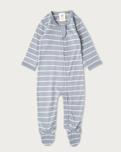 Babu Merino All-In-One - Periwinkle Stripe