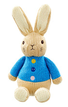 Load image into Gallery viewer, Peter Rabbit Made With Love Knitted Soft Toy 18cm
